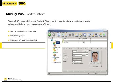 stanley pac access control software